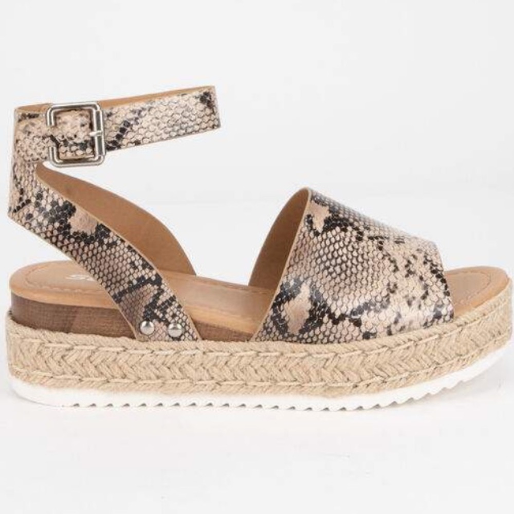 Snake Skin Espadrilles